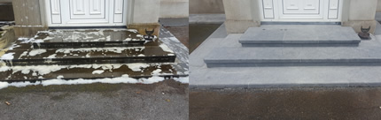 Steps cleaning